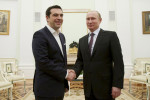Grécky premiér Alexis Tsipras a ruský prezident Vladimir Putin. Zdroj: www.independent.co.uk