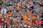 Opozičná demonštrácia v Macedónsku. Zdroj: www.balkaninsight.com