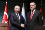 Prezident Ruska Vladimir Putin a prezident Turecka Recep Erdogan sa dohodli na alternatíve voči projektu Južný prúd. Zdroj: www.pravda-team.ru