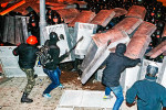 Demonštranti na protestoch v Kyjeve. Zdroj: vz.ru