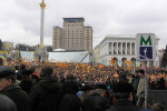 Kyjev, november 2004. Prvé dni „oranžovej revolúcie." Zdroj: Wikipedia