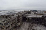 Pohľad na zničené donecké letisko. Zdroj: Russia 24